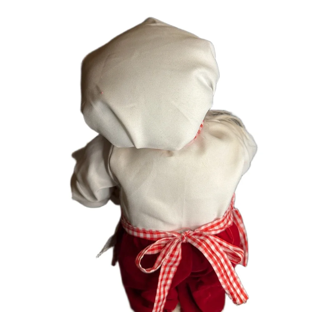 Chef Santa Claus‎ Gingham Apron I Love Cookies Christmas Decor 17